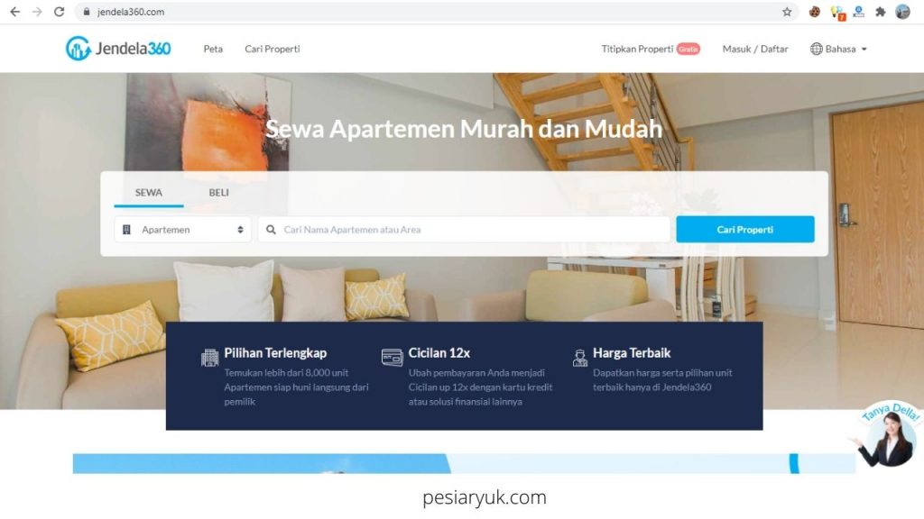 Sewa Apartemen Bulanan Jakarta Selatan di Jendela360