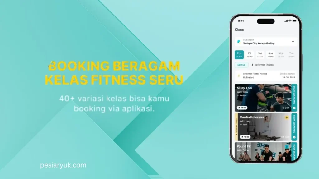 cara booking kelas di aplikasi gym indonesia sangat mudah